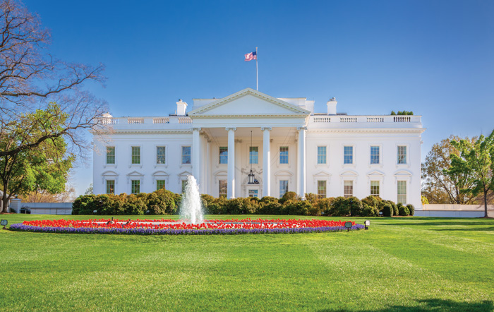 White House in the Spring